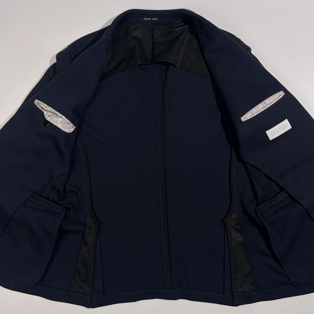 MACKINTOSH PHILOSOPHY マッキントッシュフィロソフィー TROTTER JACKET 背抜き テーラードジャケット 40L/ネイビー メンズ 三陽商会