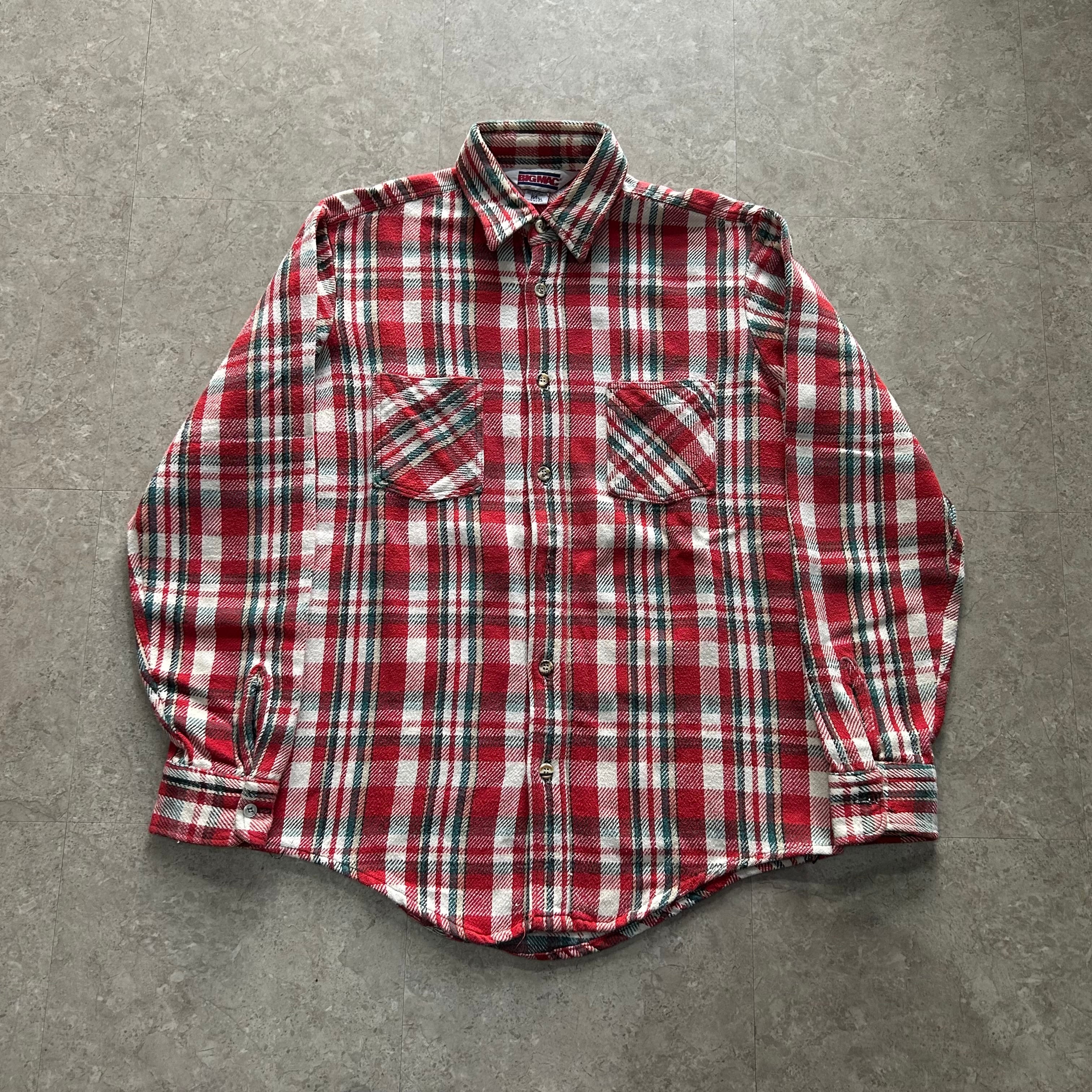 80s BIC MAC flannel shirt【仙台店】