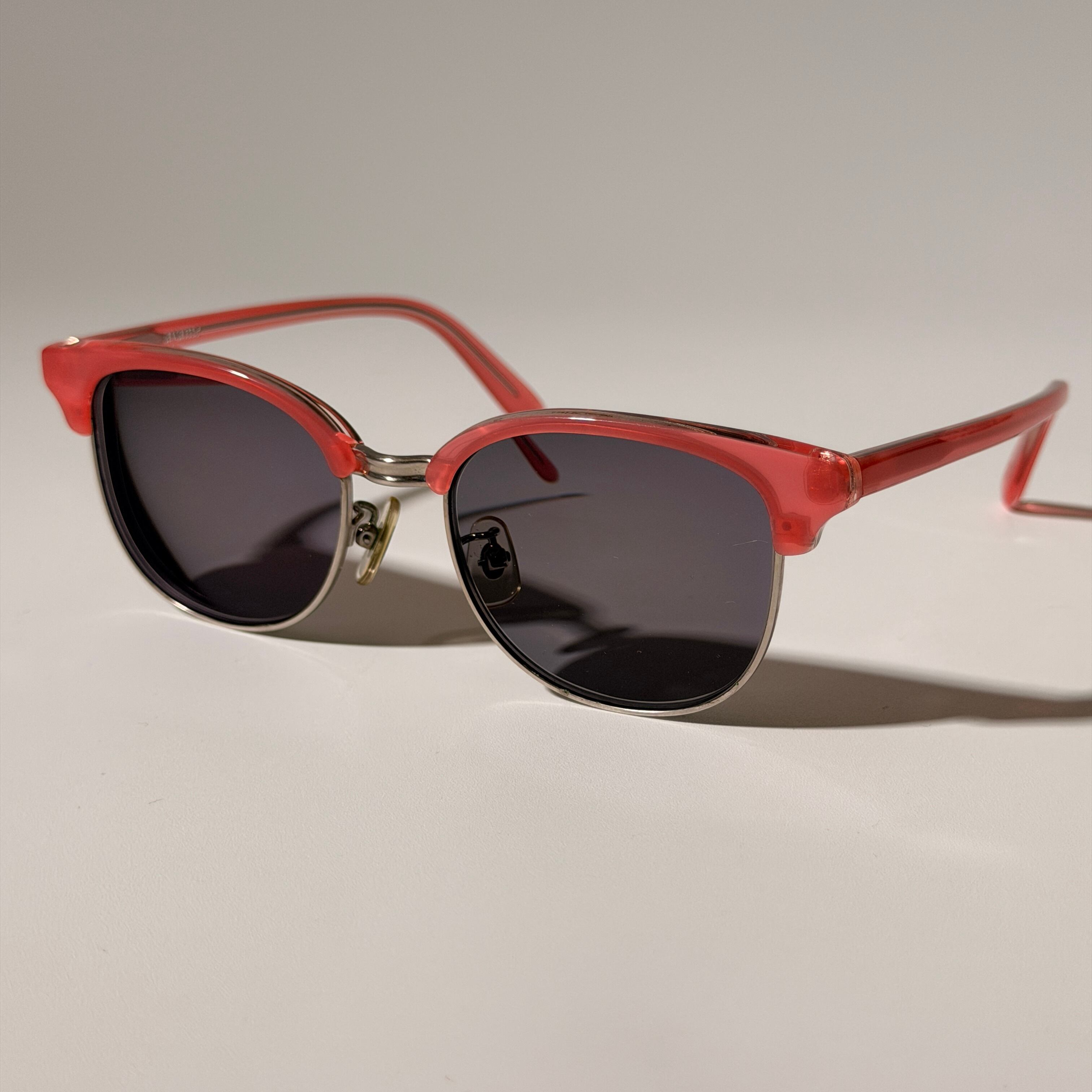 美品 アヤメ AYAME サングラス ピンク 50◻︎18 アイウェア メガネ AYAME Sunglasses Pink 50□18 | ASSET VINTAGE アセットヴィンテージ