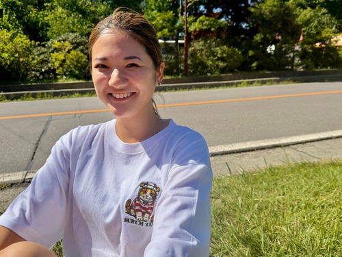 RUGBY BABY CAT 刺繍Tシャツ　ホワイト