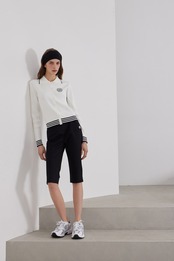 GOXO ゴーエックスオー クラシックロゴ ニット カーディガン ホワイト