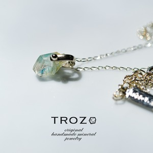 【004 Necklace Fest 2026】 ユークレース 鉱物原石 シルバー925 ネックレス 天然石 アクセサリー (No.3778)