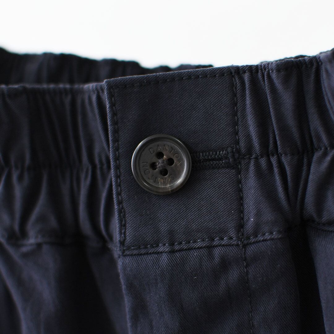 DANTON [ダントン] W C/N Twill Double Pleated Easy Pants [DT