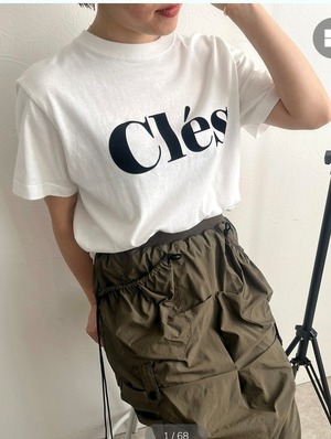 Cles フロッキーロゴＴシャツ