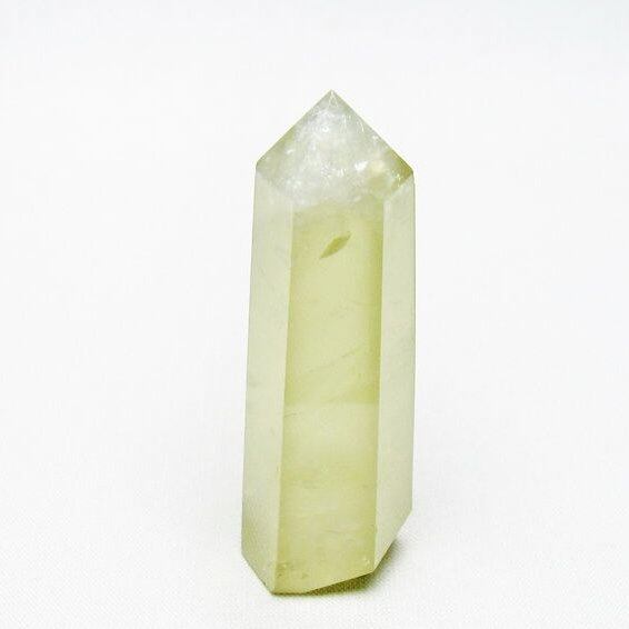 シトリンクォーツ 六角柱 シトリン ポイント 置物 一点物 142-10258