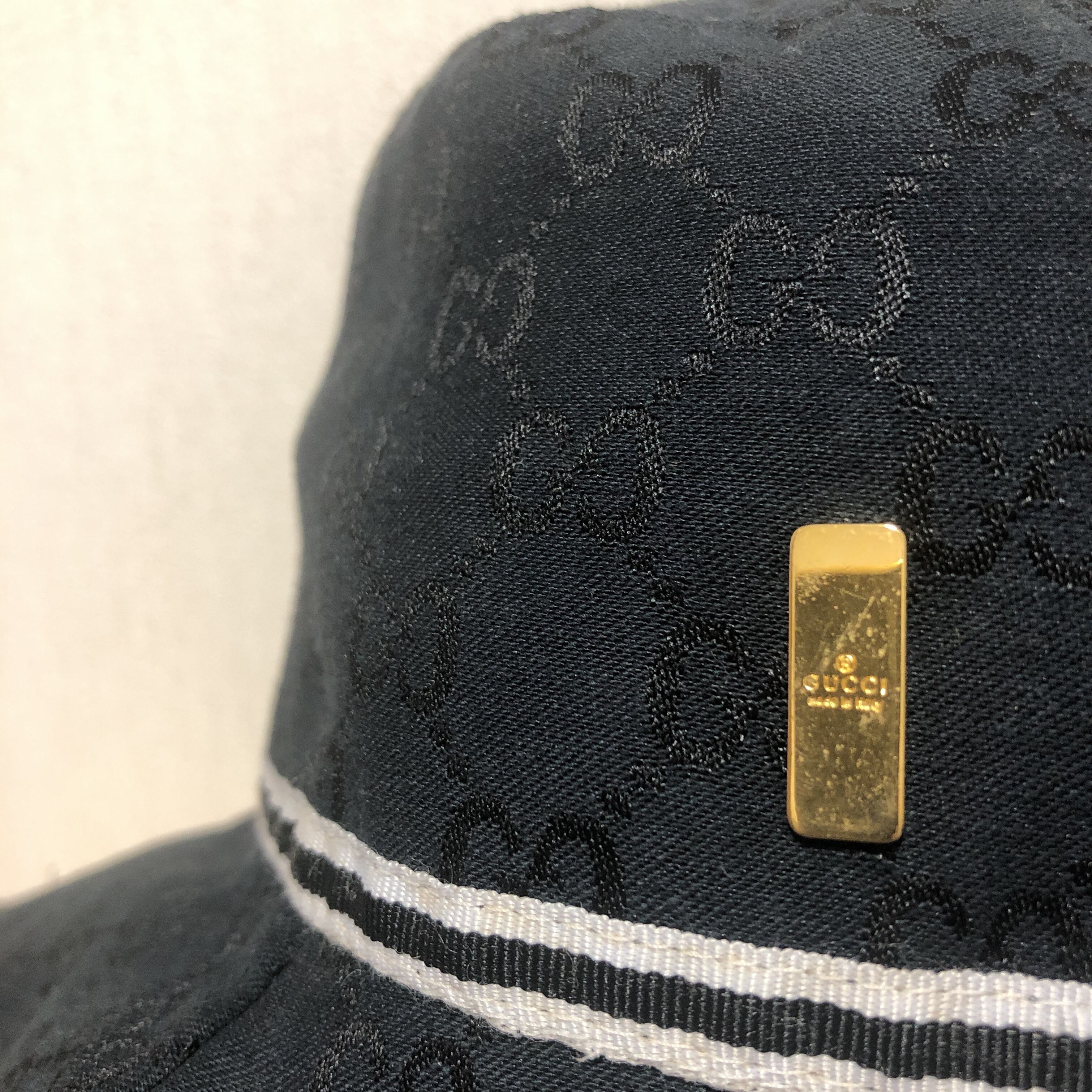 GUCCI グッチ　ヴィンテージハット　帽子 GUCCI グッチバケットハットヴィンテージVintage GUCCI