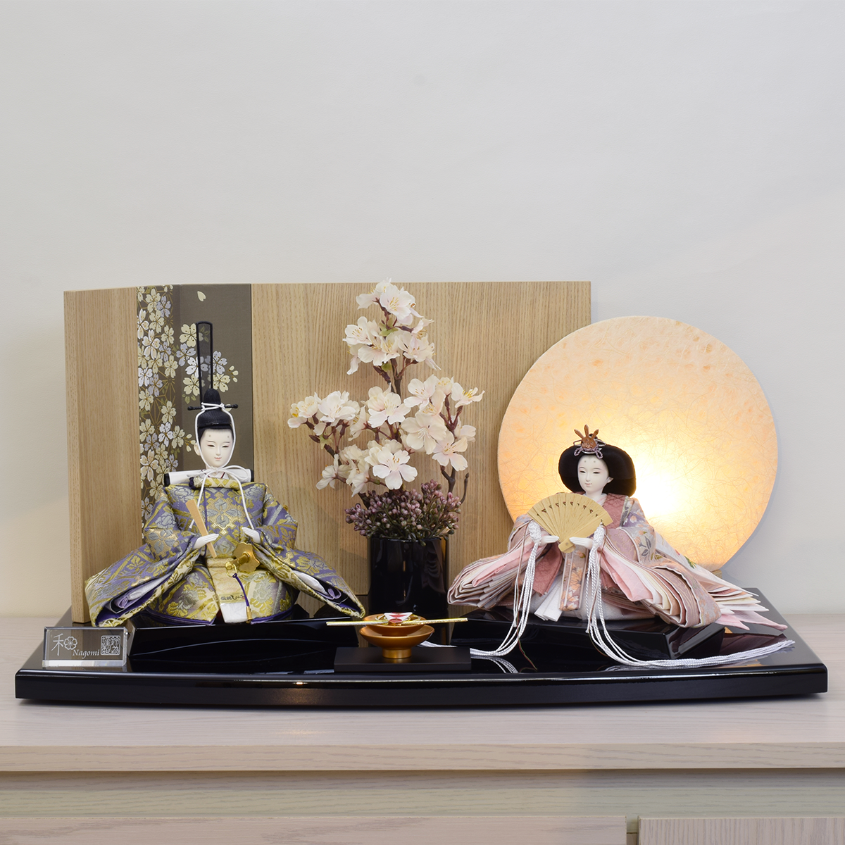 雛人形 親王飾り【結月・桜菱】SAKURABISHI|モダン|おしゃれ|かわいい|今どき|和モダン|おすすめ|スタイリッシュ