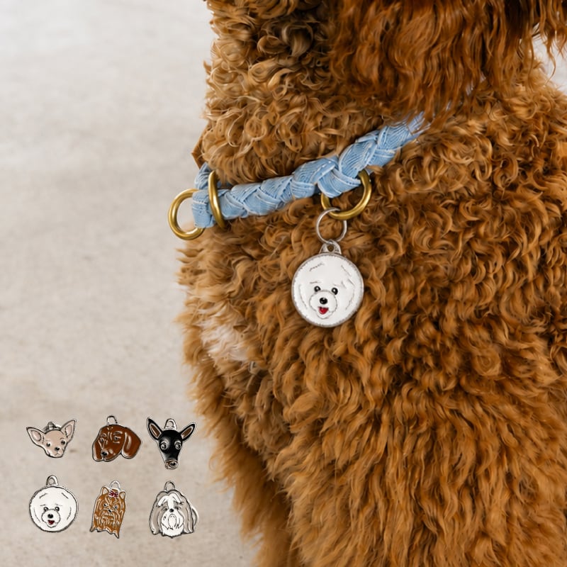 【Hoippo MyFamily】PET ID TAG 名入れ DOG3 - 6種類 - 迷子札
