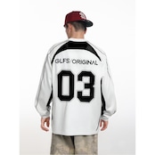ストリート GLFS Vネックメッシュ スポーツロングTシャツ T1808