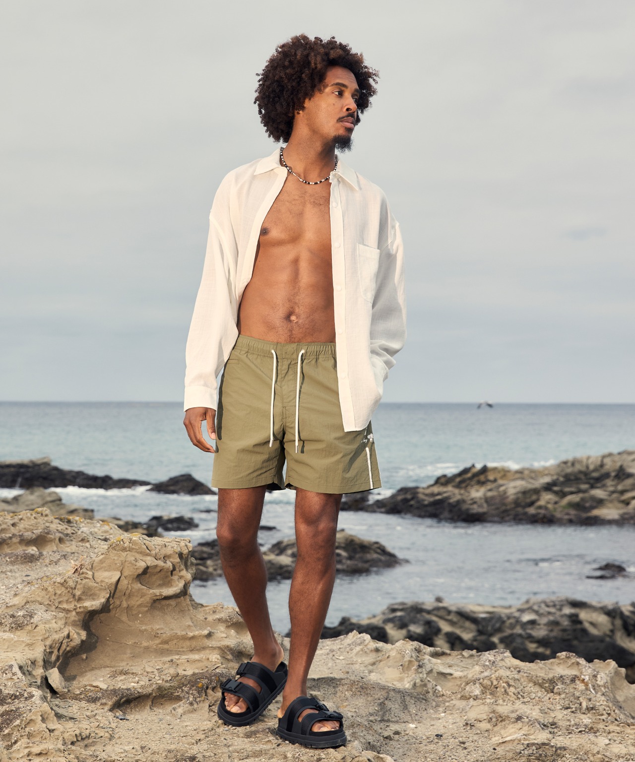 【SUNS】SIDE LINE LOGO BOARD SHORTS［RSW088］