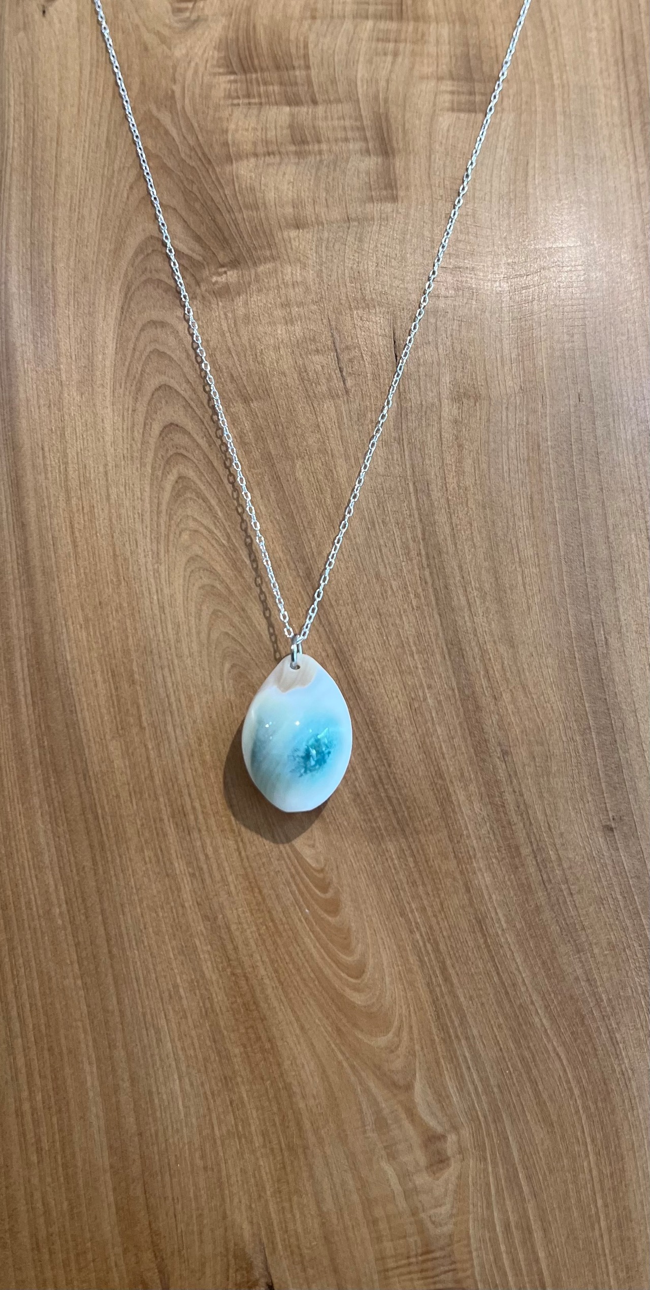 夜光貝のタカラガイペンダント