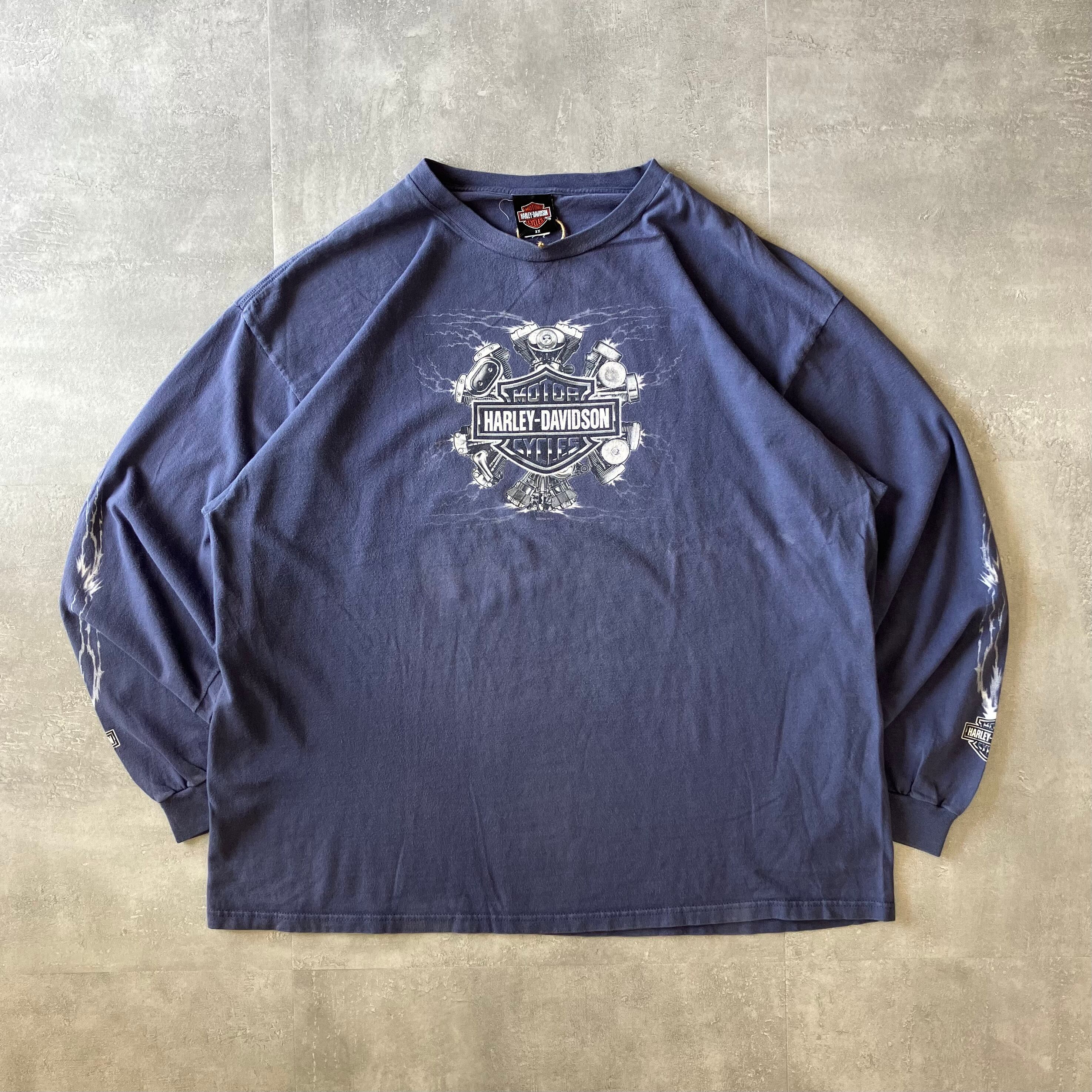 Harley-Davidson 00s ロングスリーブTee 両面プリント XXXL No.2211
