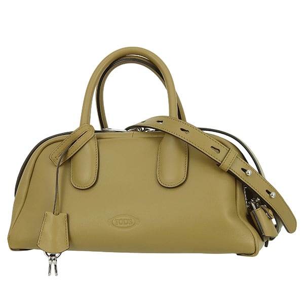 Unused TOD'S トッズ ダルセナ スモール ブラウン ハンドバッグ トートバッグ ショルダーバッグ 未使用
