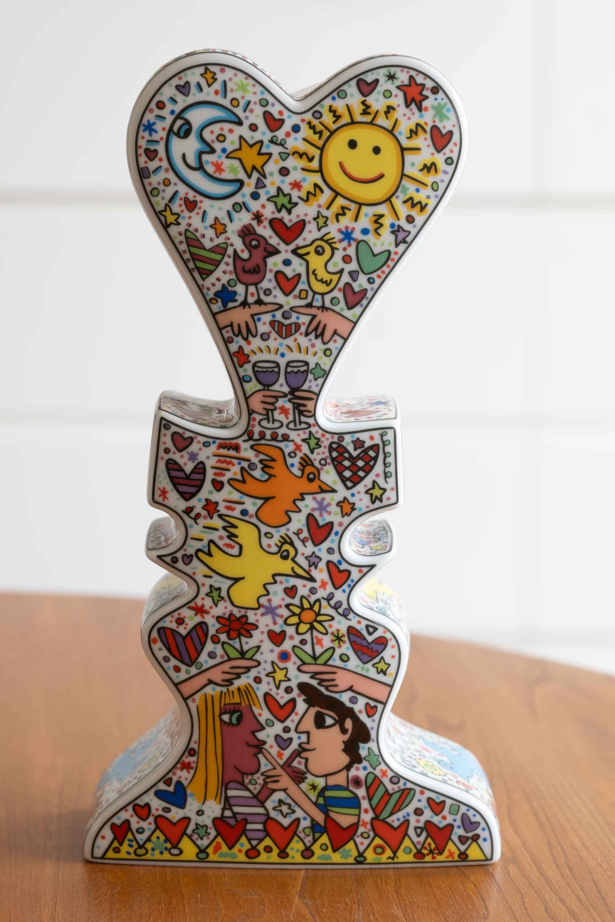 James Rizzi ジェームス・リジィ デザイン Love Vase ドイツ Rosenthal スタジオライン作品