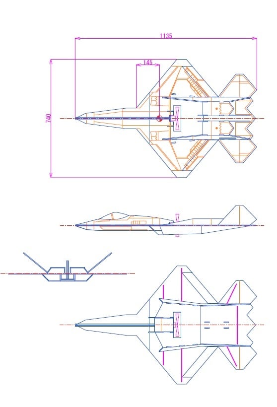 YF-23 BLACK WIDOW II PDF図面 | Pay ID