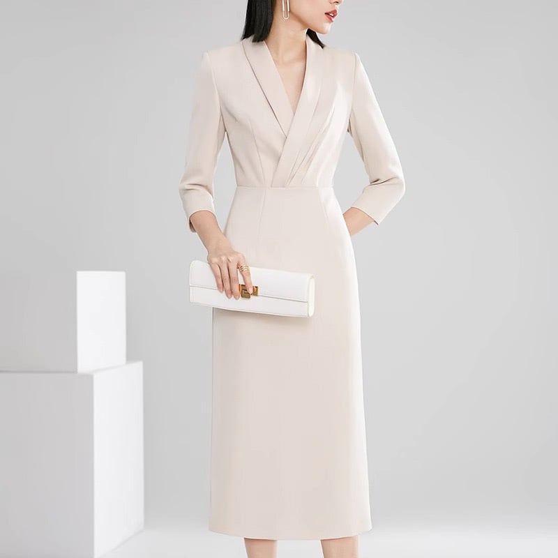 ハイウエストスーツ風ワンピース YH9439