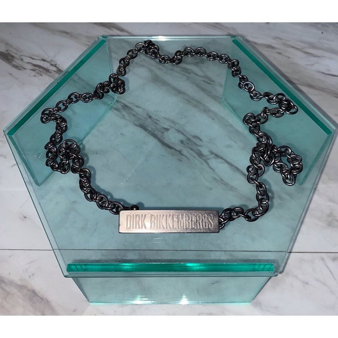 old dirk bikkembergs silver necklace | protocol powered by BASE