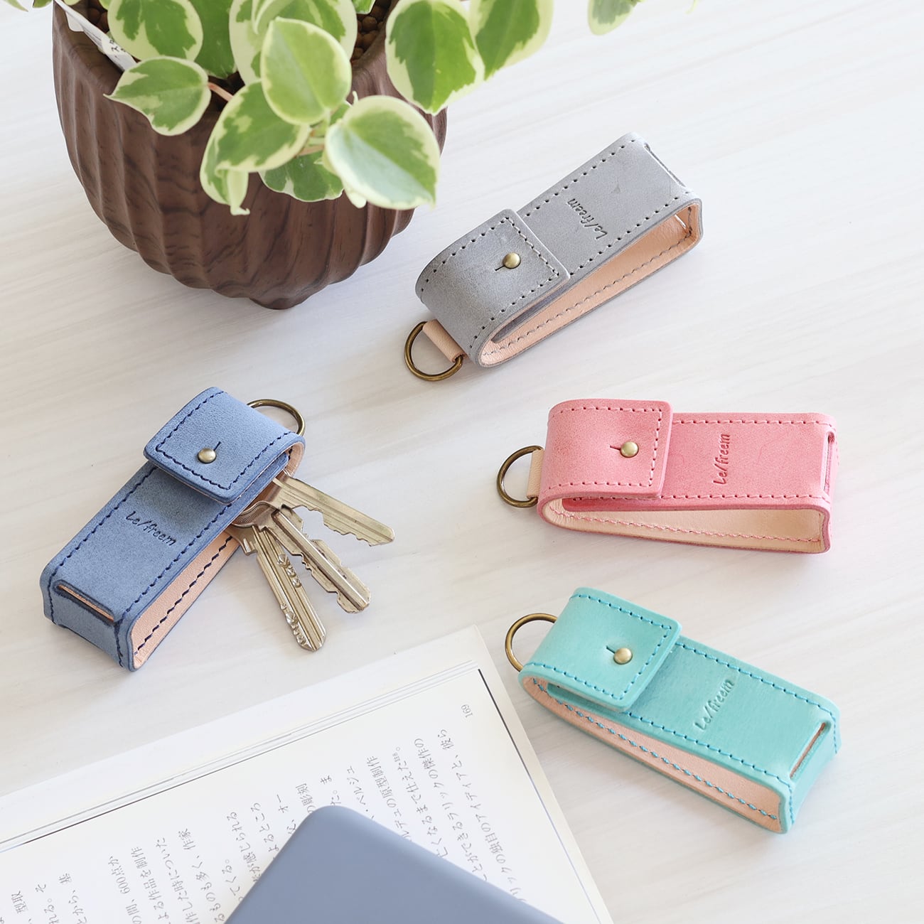 キーホルダー　キーケース　キーリング MADE IN JAPAN】栃木レザー ミニキーケース/キーリング（キーケース