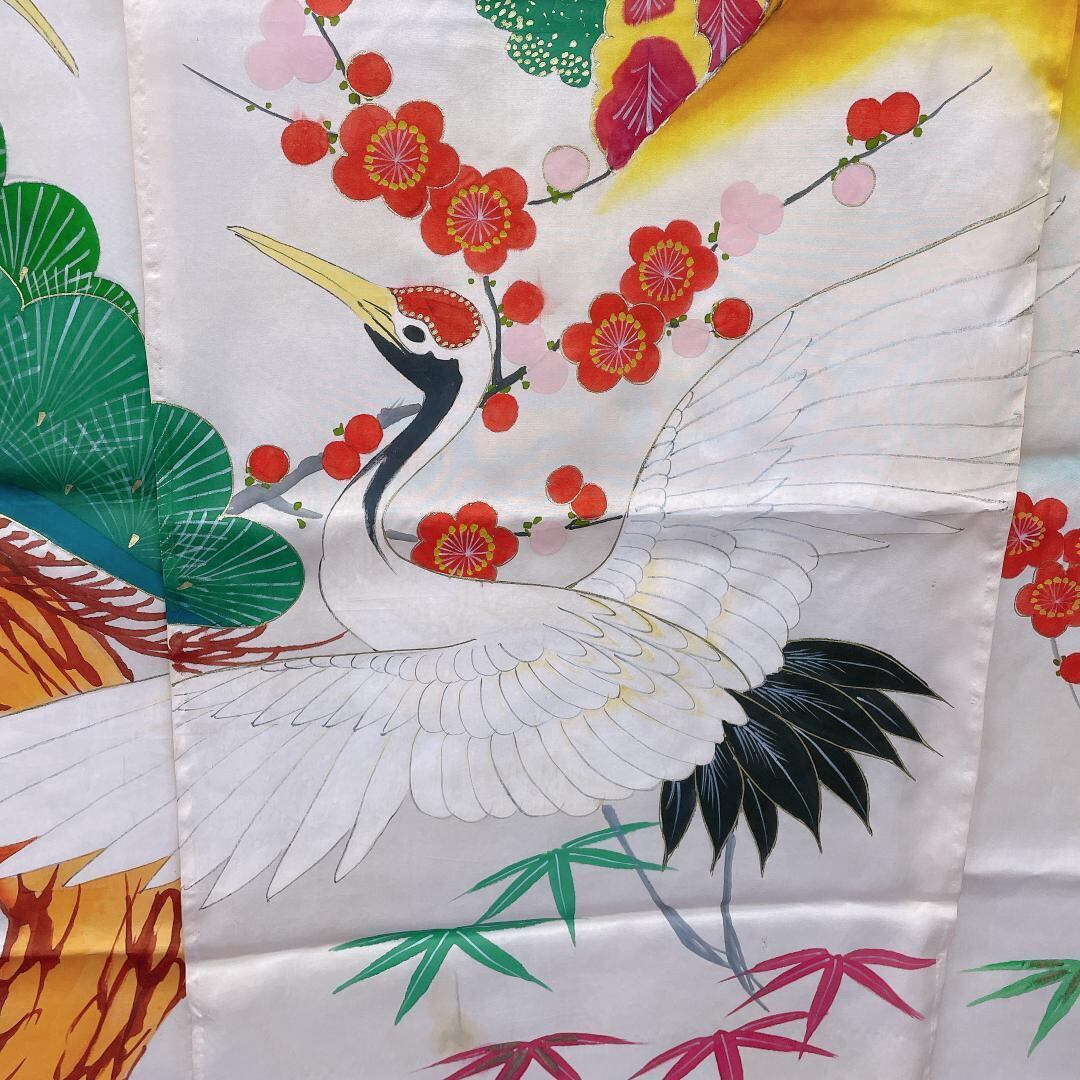 BY★4352★ 花嫁暖簾 加賀 正絹 アンティーク風 レトロ 暖簾 のれん ☆4352☆ 花嫁暖簾 加賀 正絹 アンティーク風 レトロ 暖簾 のれん