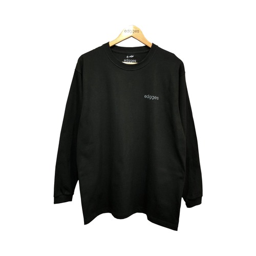 edgges FONTLOGO L/S TEE (BLACK)