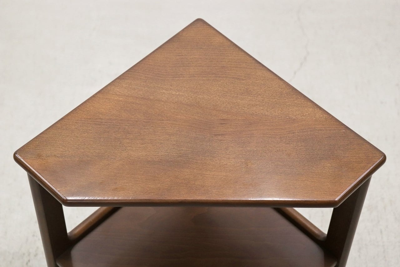 沼津店】レトロ karimoku カリモク コーナー キャビネット 飾り棚