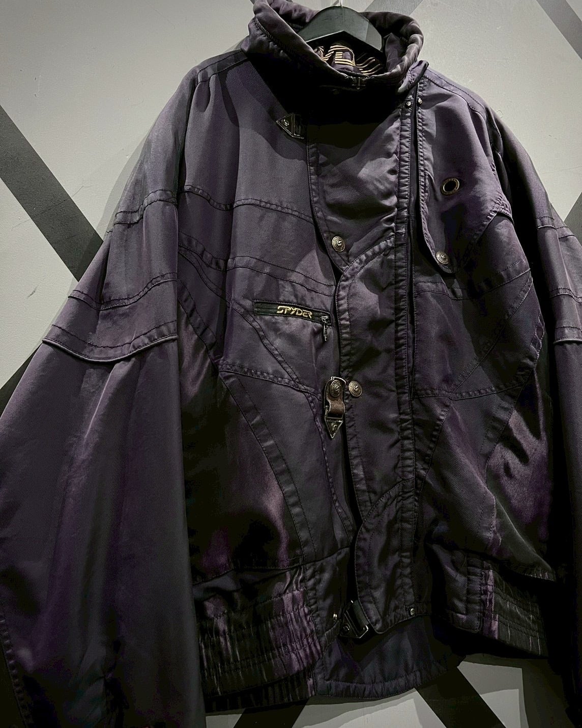 X VINTAGE】“SPYDER”80's 玉虫 Metallic Purple Ski Gear Jacket