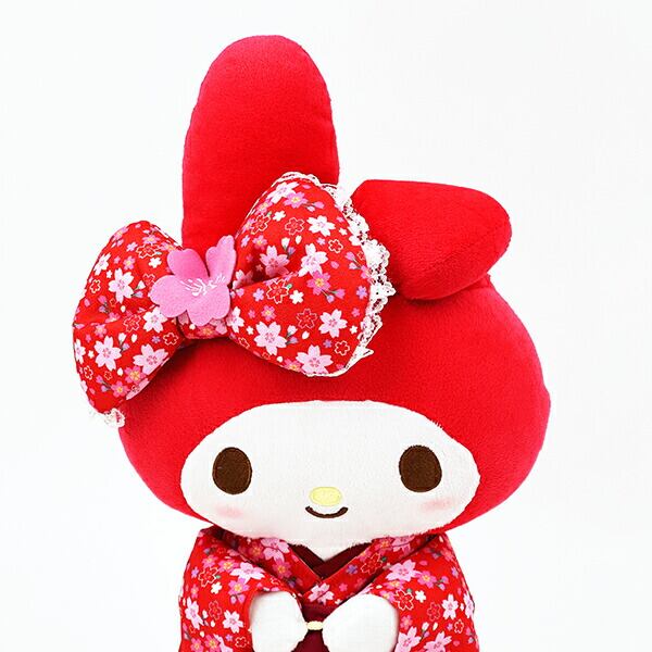 サンリオ マイメロディ 桜着物 M ぬいぐるみ レッド | キャラクター