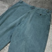 good fade 3tuck cotton pants green