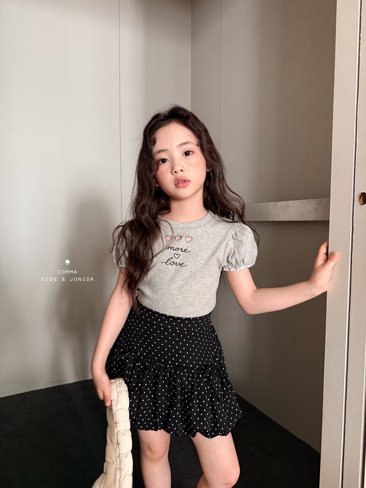 [COMMA] Dot Balloon Skirt / [콤마] 도트벌룬스커트
