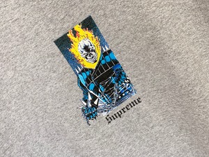 Supreme × MARVEL 19SS GHOST RIDER TEE XL GREY 30JI9133 | BRAND  