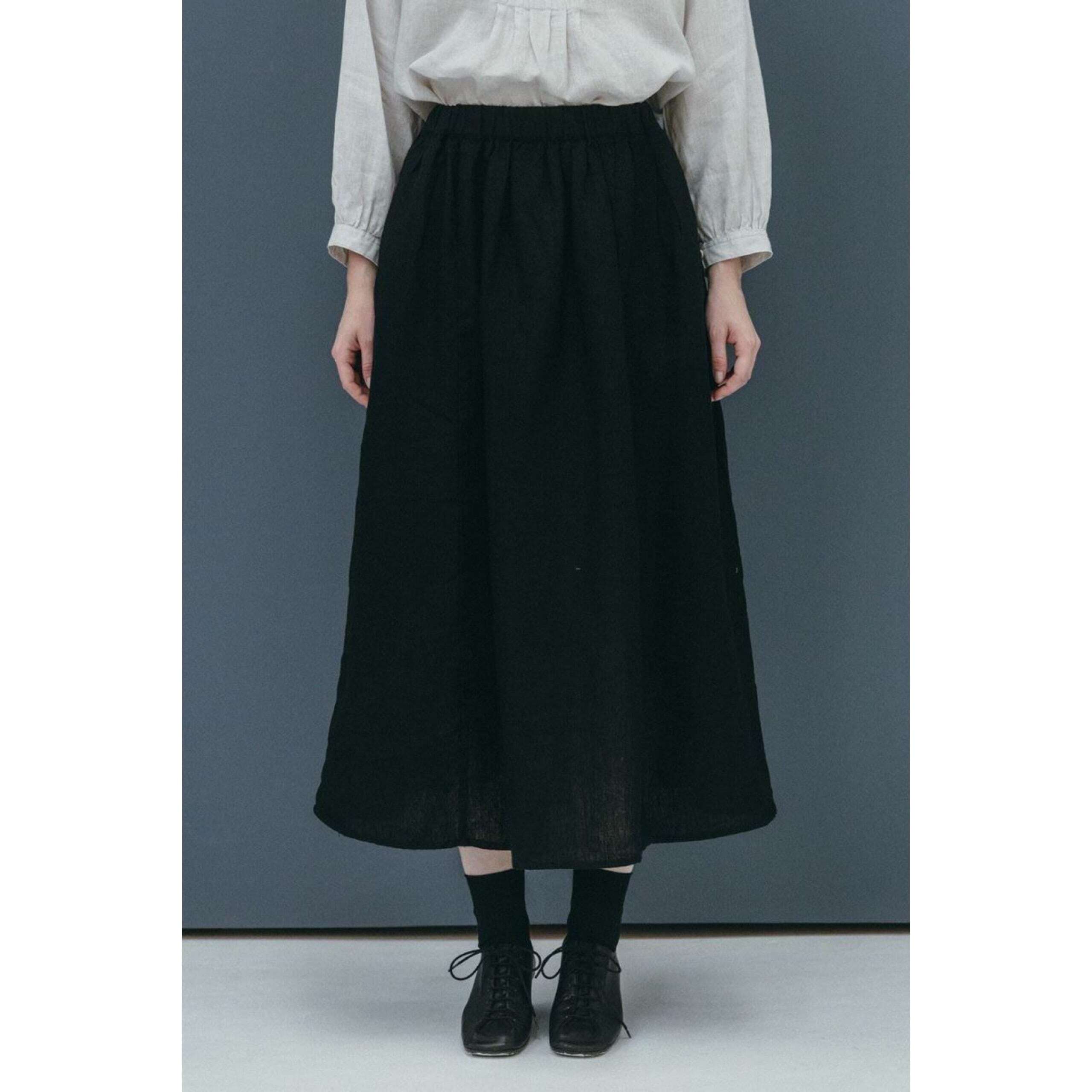 fog linen work リネン　スカート fog linen work │ベススカート（リネン100％・普通地）3colors