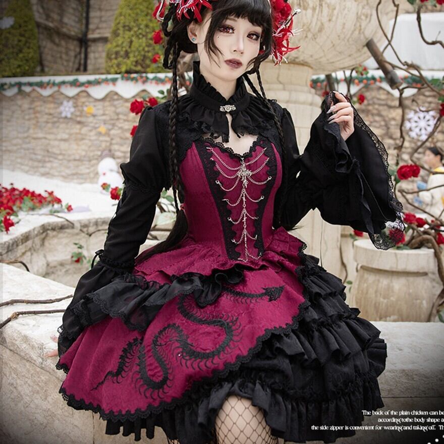 PINK HOUSE フリルブラウス 黒 コットン ゴシック ゴスロリ 秋 冬服 ゴスロリ ブラウス ショート 袖コン 姫袖 スリーブ レース