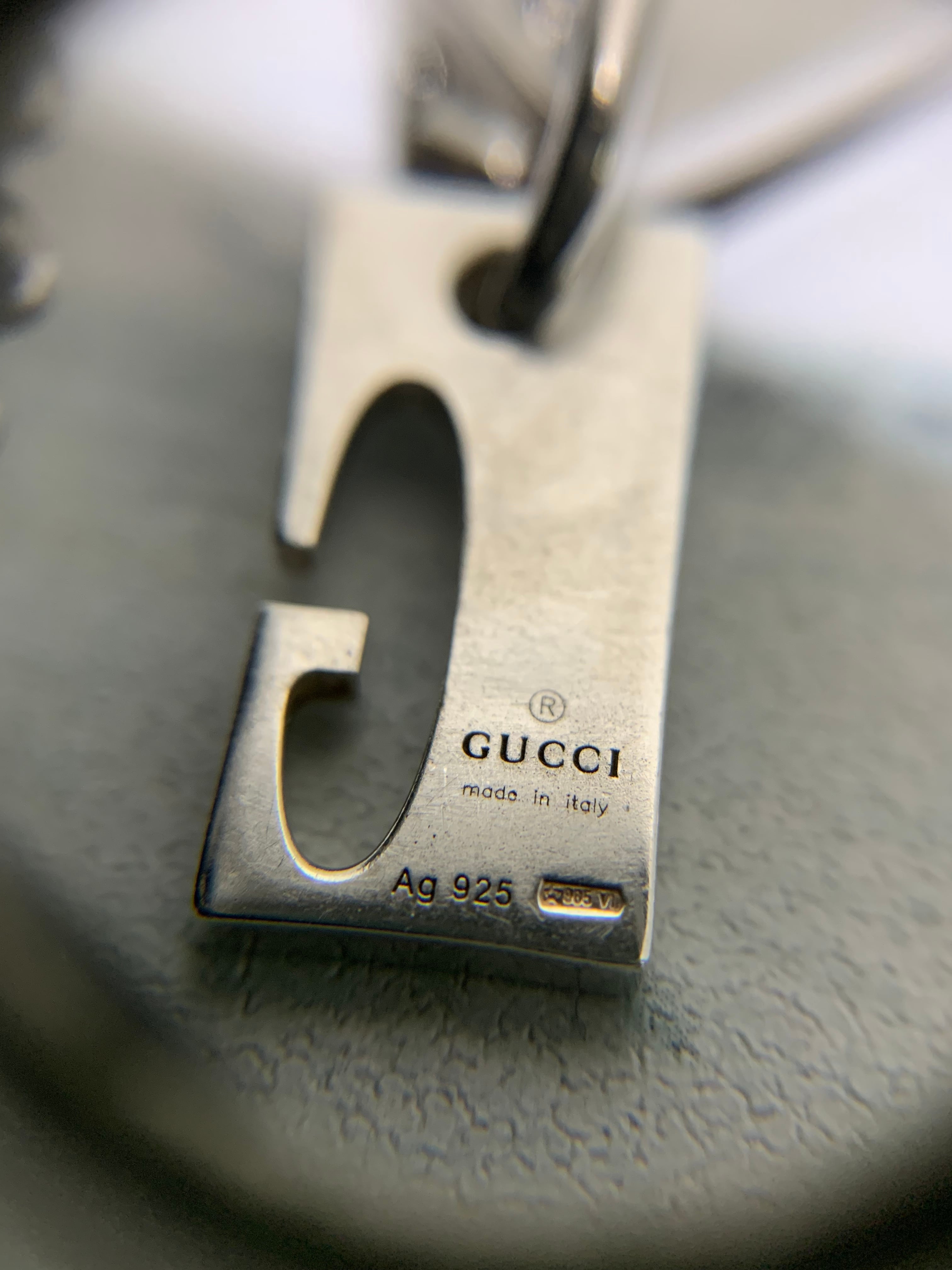 GUCCI グッチ Gロゴ ダブルプレート ベネチアンチェーン GUCCI グッチ Gロゴ ダブルプレート ベネチアンチェーン