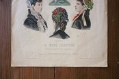 1879s フランス 37c ファッションプレートe  LA MODE ILLUSTREE アンティーク