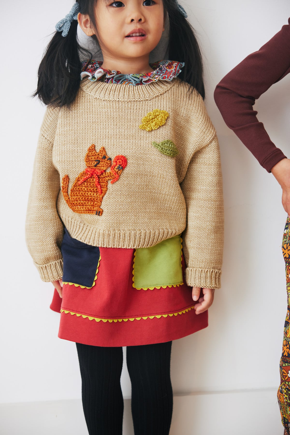 Misha&Puff 24AW 〉Pattie Top - Red Flame Groovy Paisley