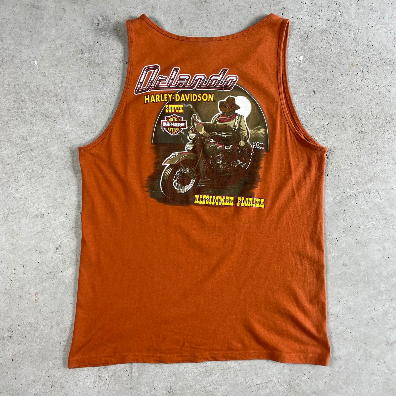 Harley-Davidson ハーレーダビッドソン 両面プリント ノースリーブ