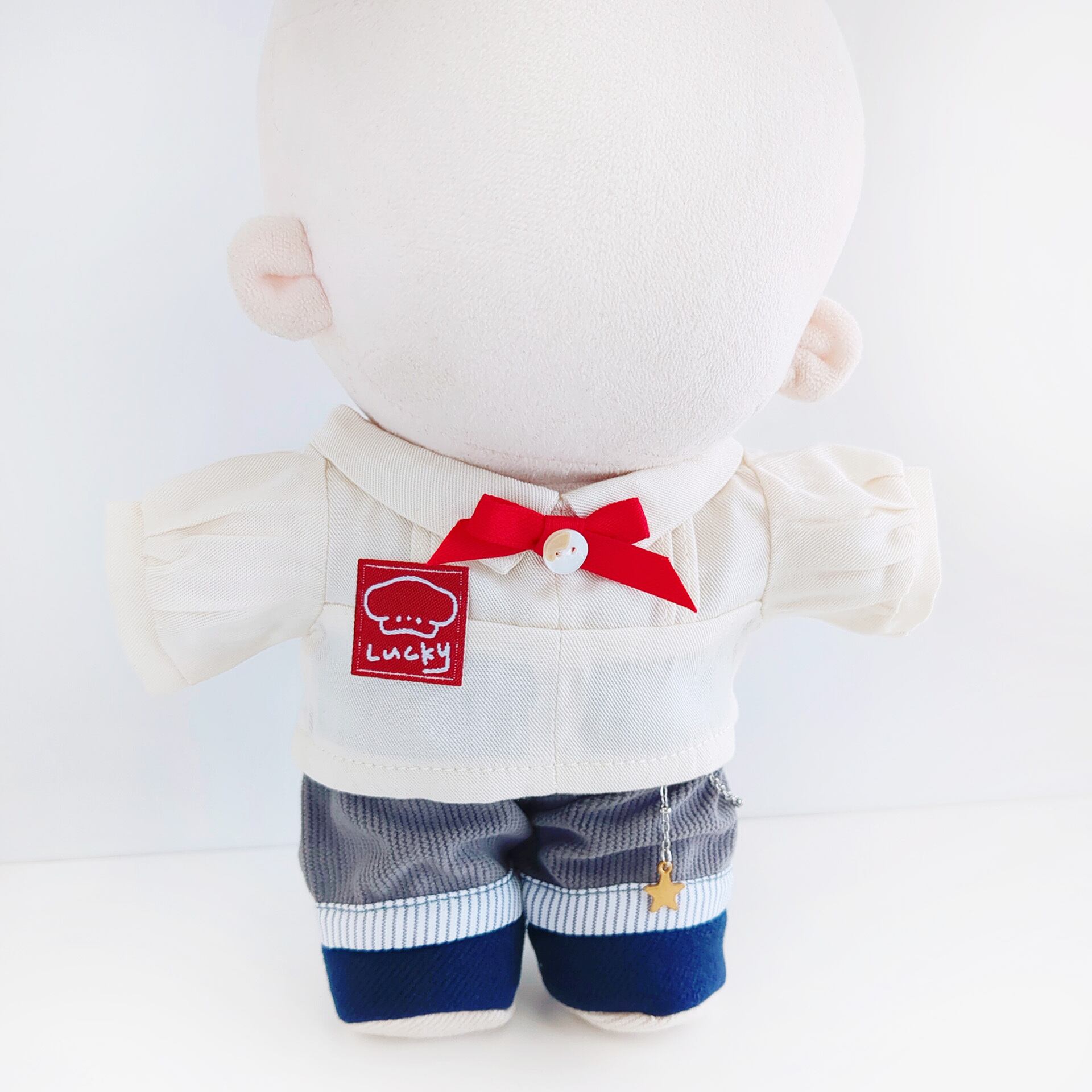 ぬいぐるみキャラクター 白いコート 1I-1218【20cm】こいぬコートセット | Little Closet │ ぬい服・ぬい