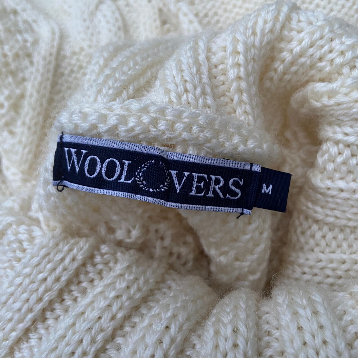 WOOL OVERS タートルネック フィッシャーマン アランニットセーター