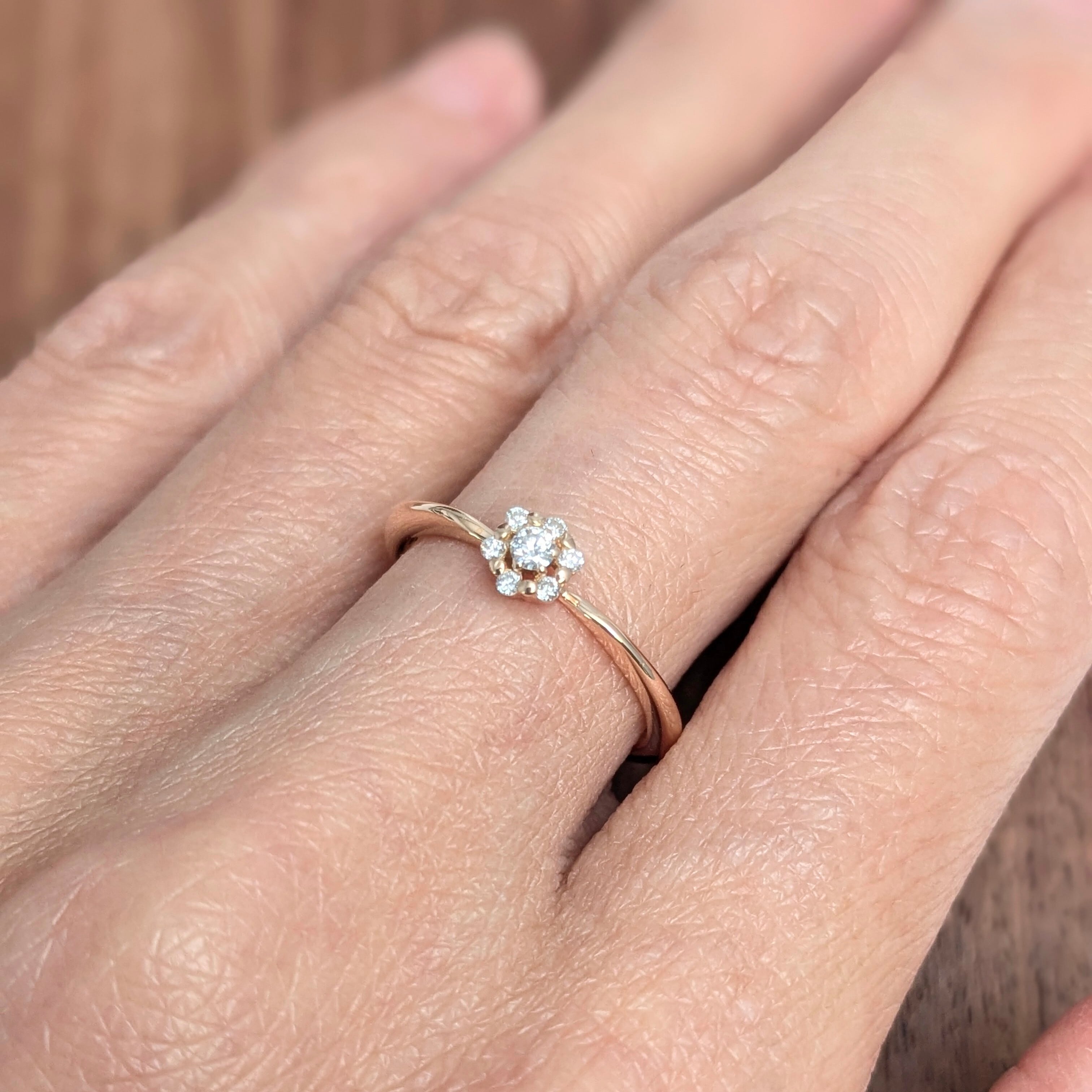 K18ダイヤリング ダイヤモンド 0.07ct 【PRO207676】 | CollectJewel