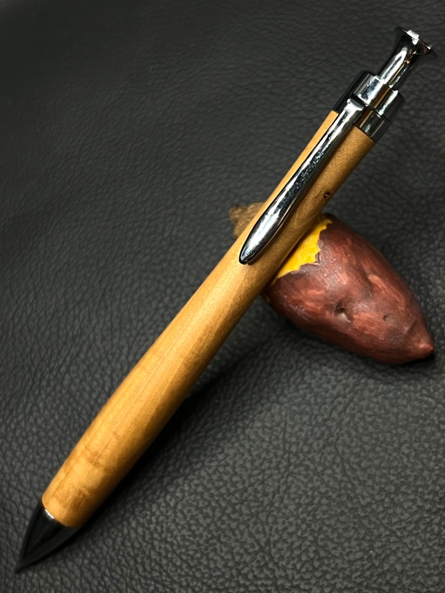 16 極上＋花梨瘤 青白 ゴールド金具 0.5シャープペンシル orボールペン  