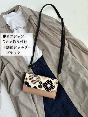 家計のやりくり長財布・ドーナツフラワー