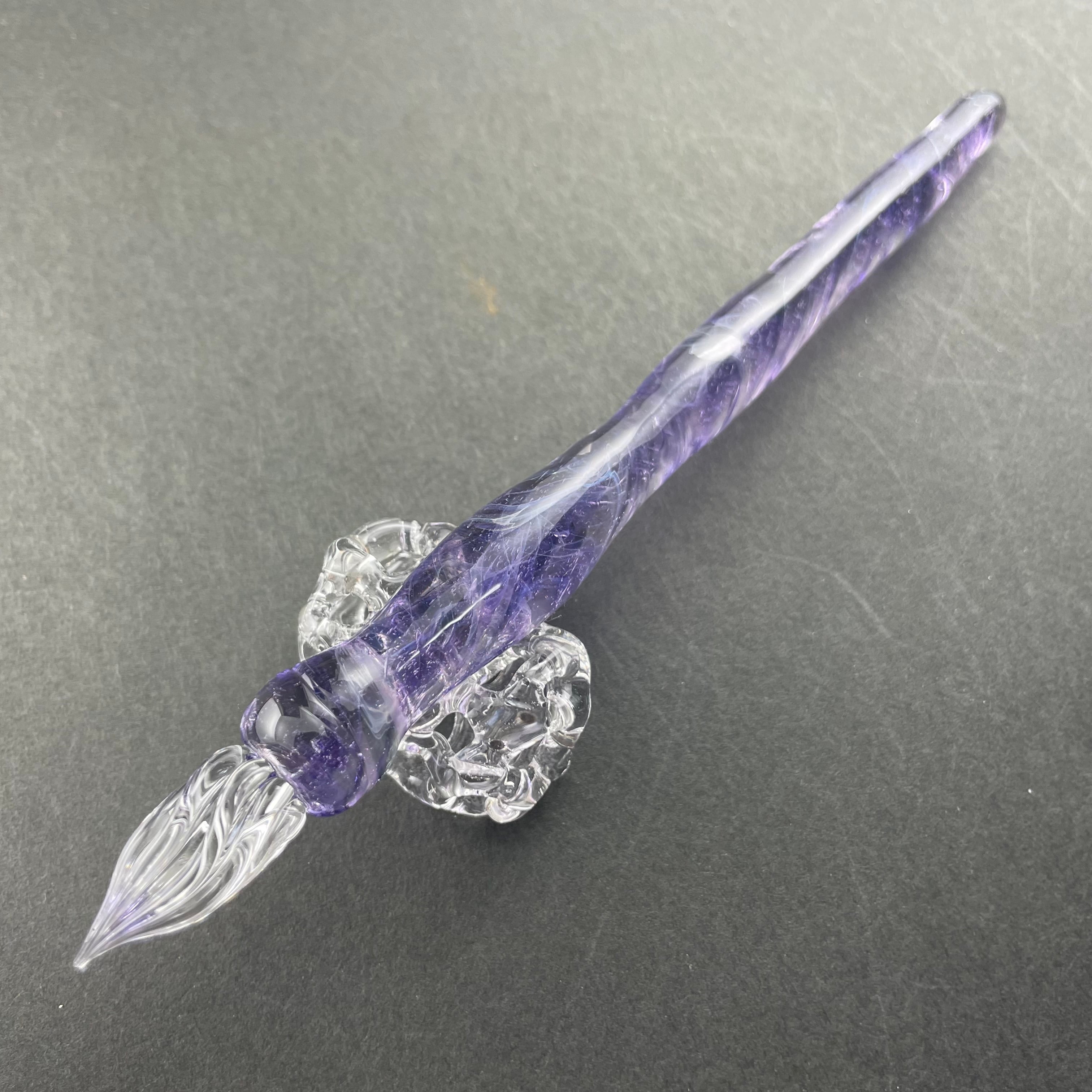 紫のガラスペン | ガラス工房IDIC