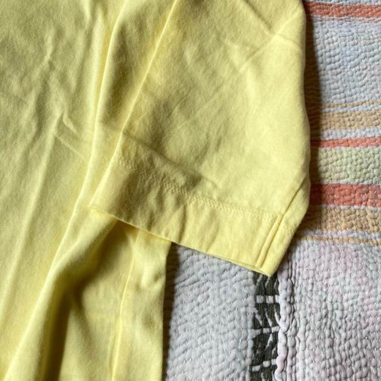 homspun 　ホームスパン　天竺七分袖Tシャツ　全６色　サラシ　イエロー　ブラック　カーキ　ライム　ダークグリーン　　カットソー　定番　ベーシック　インナー　七分袖　日本製