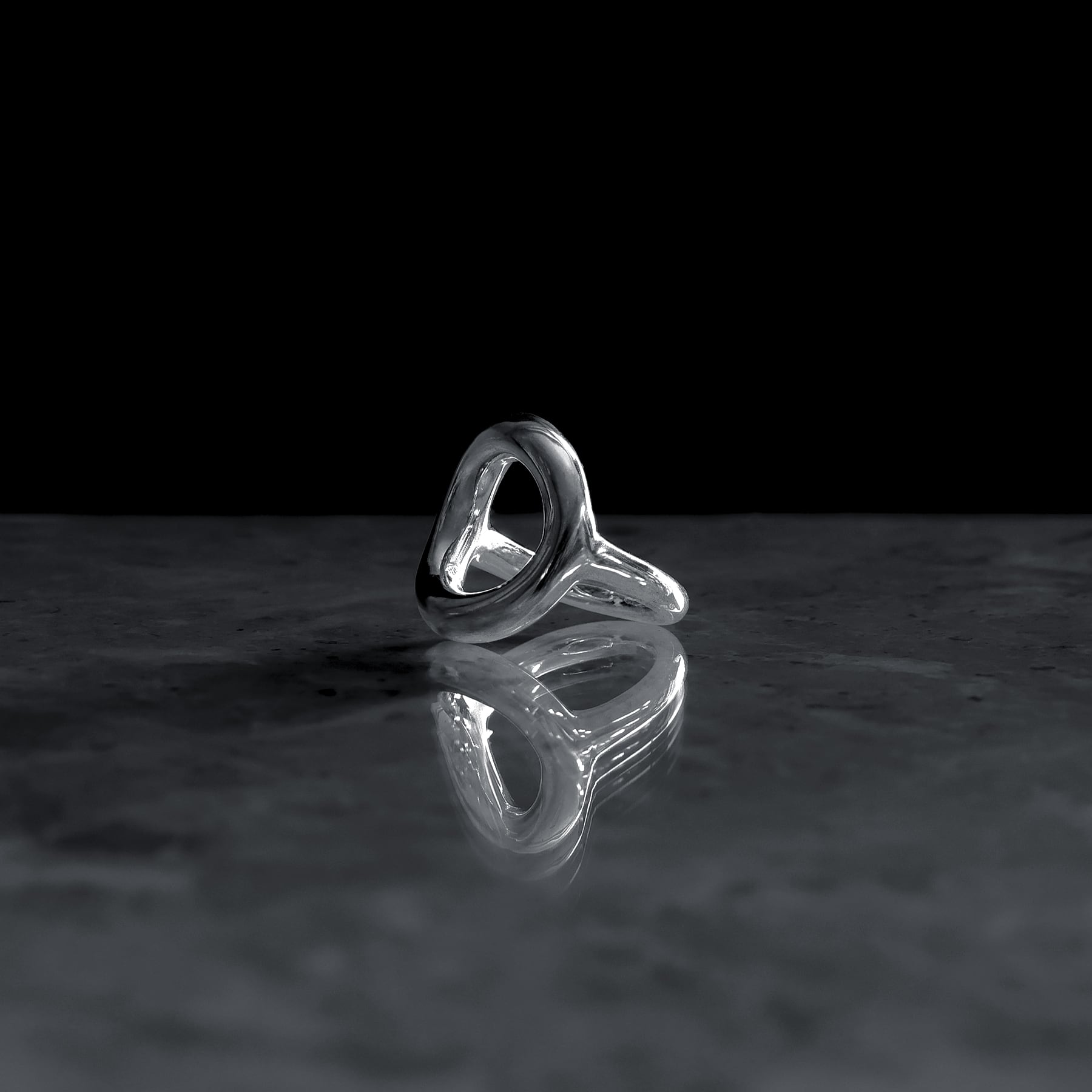 ego] extra thick silver line ring [cyb6] / Y2404BWR5268