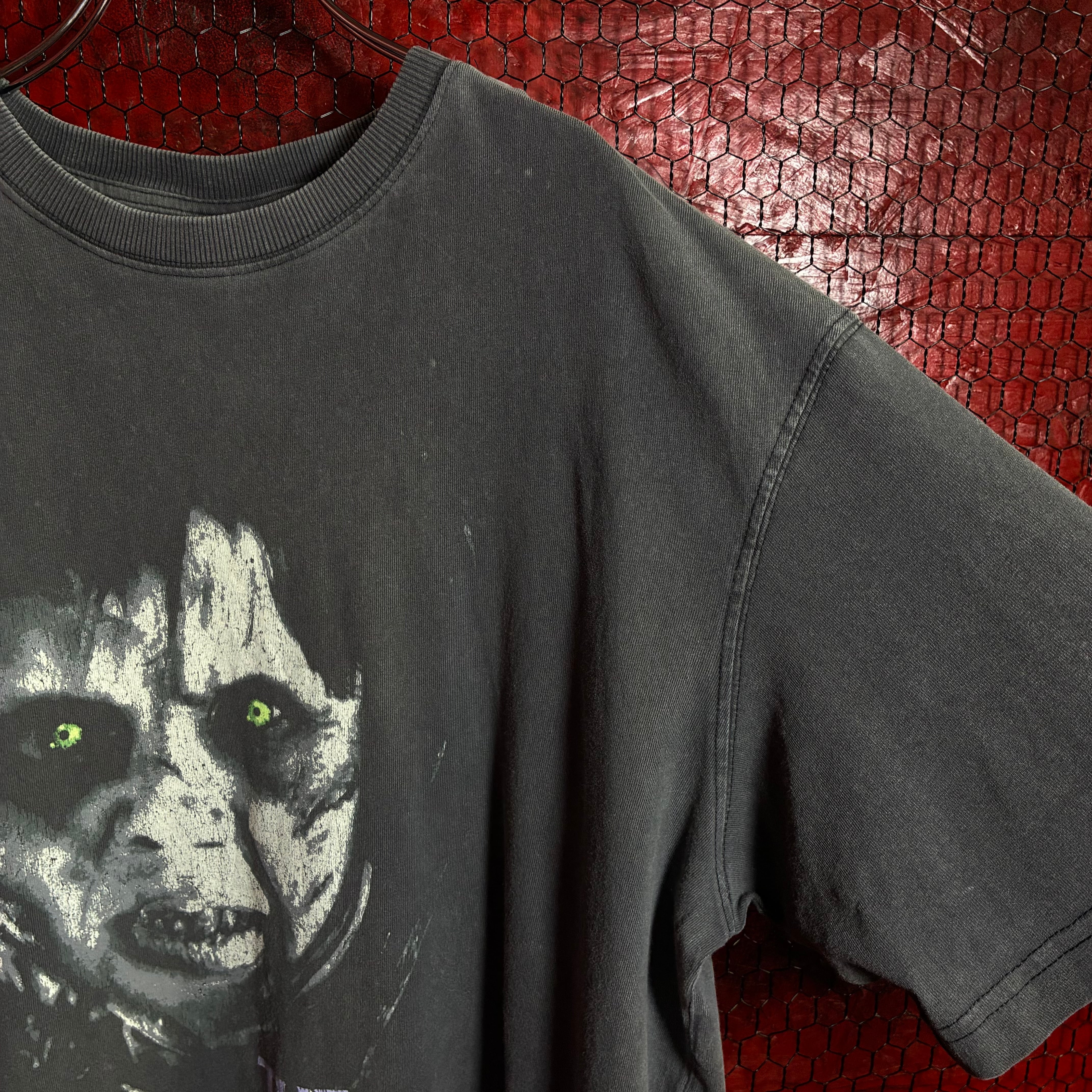 THE EXORCIST ホラームービーTシャツ　フェードブラック　エクソシスト THE EXORCIST ホラームービーTシャツ フェードブラック エクソシスト