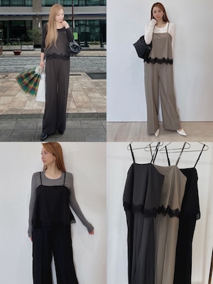 レースデザイン オールインワン　¥7,200+tax