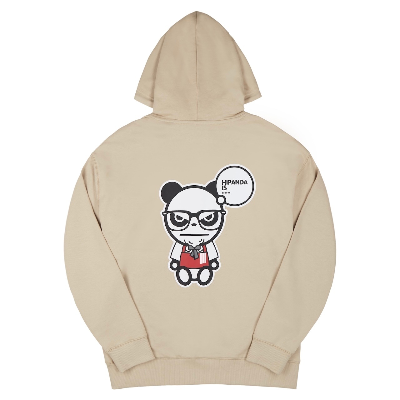 SALE 送料無料【HIPANDA ハイパンダ】メンズ ジップアップ フーディー スウェット MEN'S ZIP-UP HOODIE SWEAT SHIRT / BEIGE・WHITE・BLACK