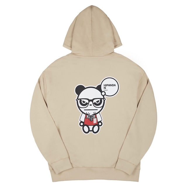 SALE 送料無料【HIPANDA ハイパンダ】メンズ ジップアップ フーディー スウェット MEN'S ZIP-UP HOODIE SWEAT SHIRT / BEIGE・WHITE・BLACK