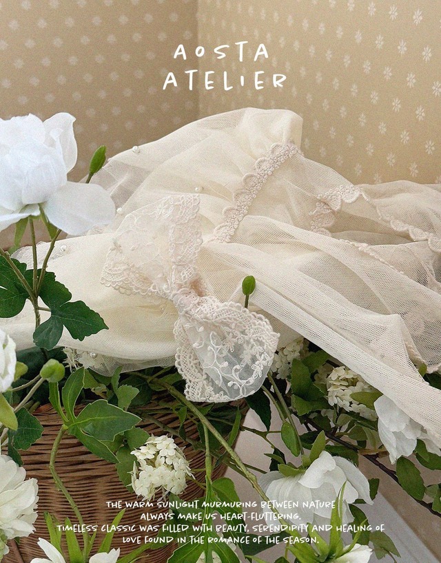 [Aosta] lace Layered dress