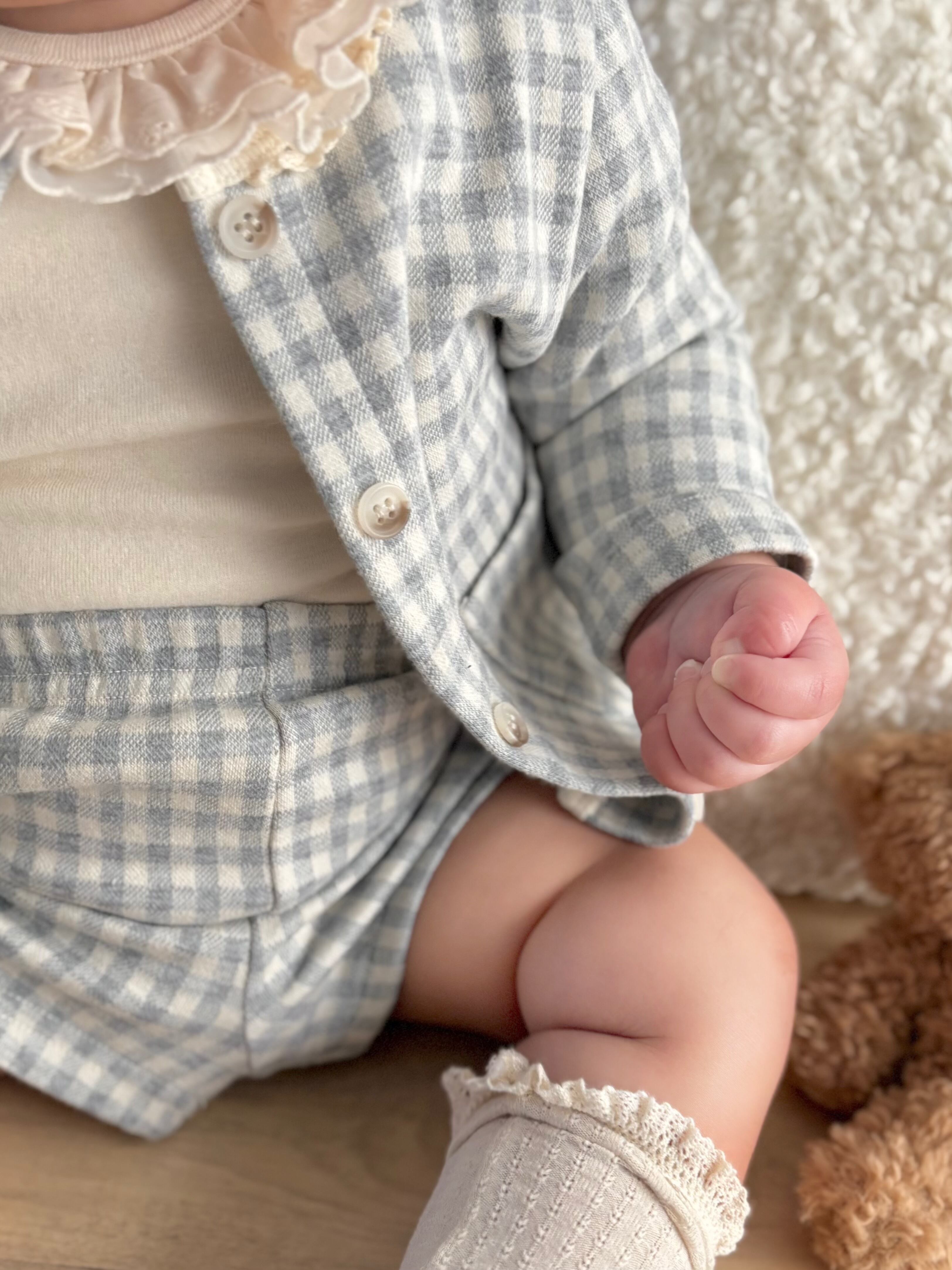 ꒰ 即納 ꒱ check cardigan